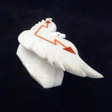 Marble Bird, Eagle by Hiram Peynetsa  - Zuni Fetish